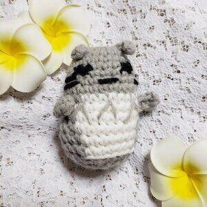 New Handmade Amigurumi Crochet Small Ugly Totoro Stuffed Animal Toy Funny 1